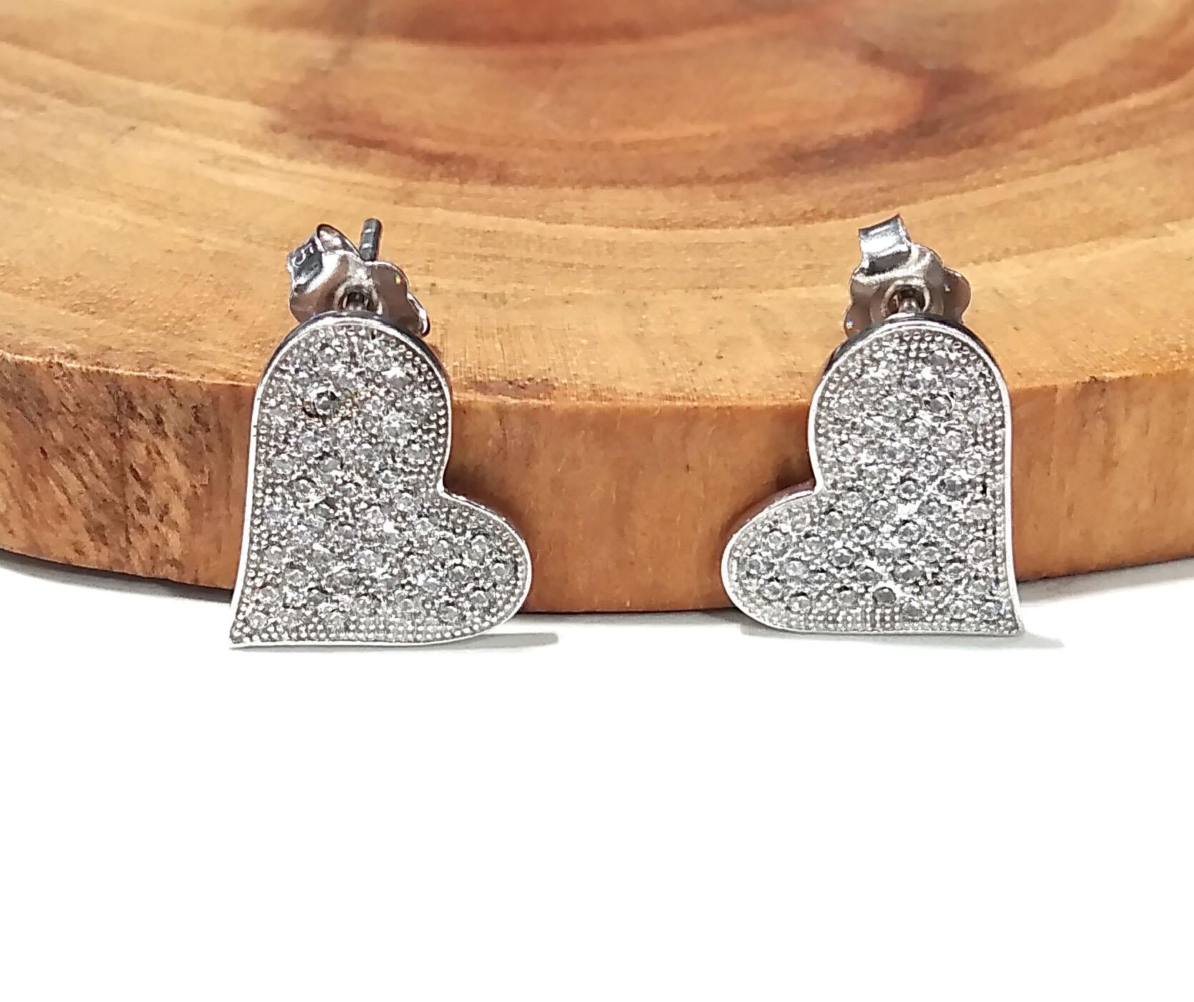 Amazing White Zircon Stone Design Stud Earring, 925 Solid Starling Silver Stud Handmade Earring, Unique Studs Earring, Gift For Girls/Women